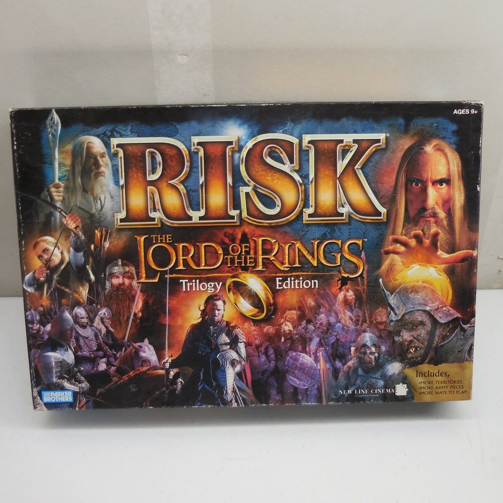 Risk The Lord of the Rings Trilogy Edition Board Game Parker Brothers No Ring